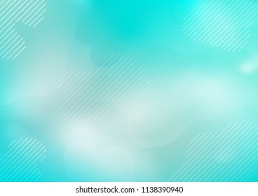 Light BLUE vector cover with long lines. Modern geometrical abstract illustration with staves. The pattern can be used for websites.