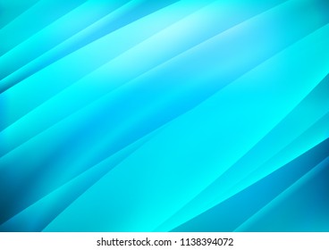 Light BLUE vector cover with long lines. Shining colored illustration with narrow lines. The pattern can be used for busines ad, booklets, leaflets