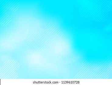 Light BLUE vector cover with long lines. Blurred decorative design in simple style with lines. The pattern can be used as ads, poster, banner for commercial.