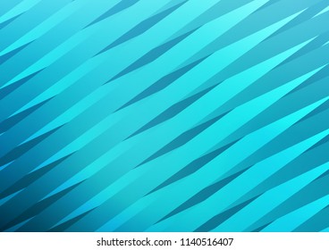 Light BLUE vector cover with long lines. Glitter abstract illustration with colored sticks. The template can be used as a background.