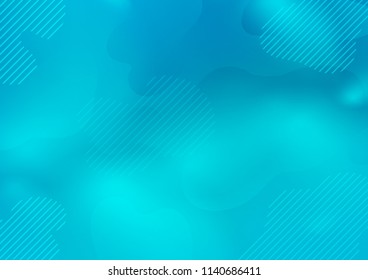 Light BLUE vector cover with long lines. Blurred decorative design in simple style with lines. The template can be used as a background.