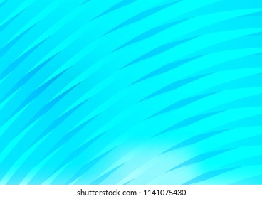 Light BLUE vector cover with long lines. Glitter abstract illustration with colored sticks. The template can be used as a background.