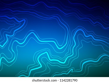 Light BLUE vector cover with long lines. Shining colored illustration with narrow lines. The pattern can be used as ads, poster, banner for commercial.