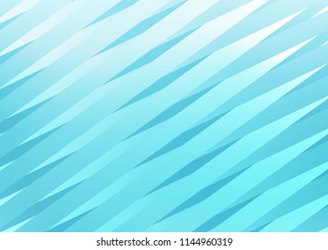 Light BLUE vector cover with long lines. Modern geometrical abstract illustration with staves. The pattern can be used for websites.