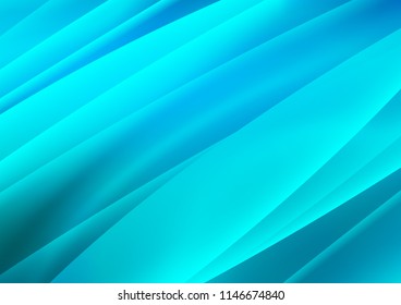 Light BLUE vector cover with long lines. Modern geometrical abstract illustration with staves. The template can be used as a background.
