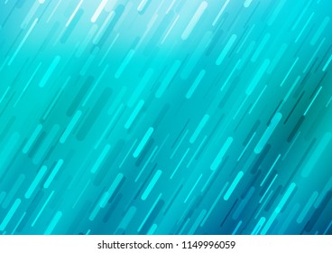 Light BLUE vector cover with long lines. Blurred decorative design in simple style with lines. The pattern can be used for busines ad, booklets, leaflets