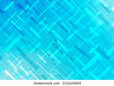 Light BLUE vector cover with long lines. Lines on blurred abstract background with gradient. The pattern can be used for websites.