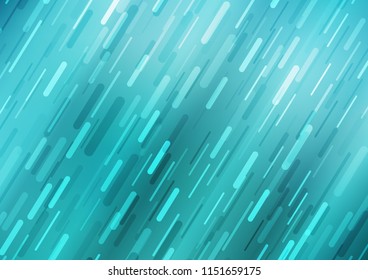 Light BLUE vector cover with long lines. Lines on blurred abstract background with gradient. The pattern can be used as ads, poster, banner for commercial.