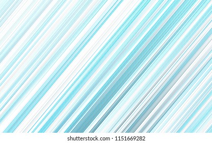 Light BLUE vector cover with long lines. Lines on blurred abstract background with gradient. Best design for your ad, poster, banner.