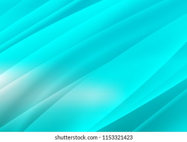 Light BLUE vector cover with long lines. Lines on blurred abstract background with gradient. The pattern can be used for busines ad, booklets, leaflets