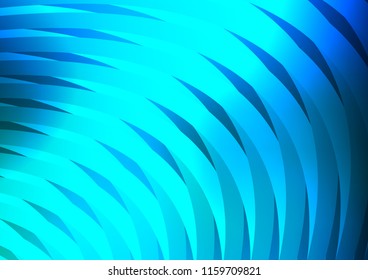 Light BLUE vector cover with long lines. Decorative shining illustration with lines on abstract template. The template can be used as a background.