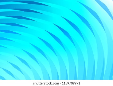 Light BLUE vector cover with long lines. Decorative shining illustration with lines on abstract template. The pattern can be used for websites.