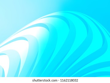 Light BLUE vector cover with long lines. Shining colored illustration with narrow lines. Best design for your ad, poster, banner.