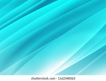 Light BLUE vector cover with long lines. Decorative shining illustration with lines on abstract template. The pattern can be used as ads, poster, banner for commercial.