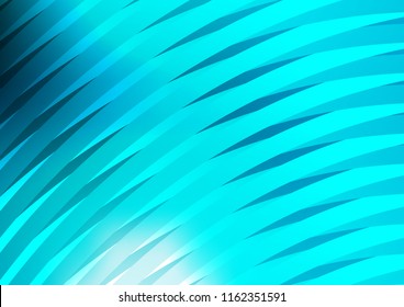 Light BLUE vector cover with long lines. Shining colored illustration with narrow lines. The template can be used as a background.