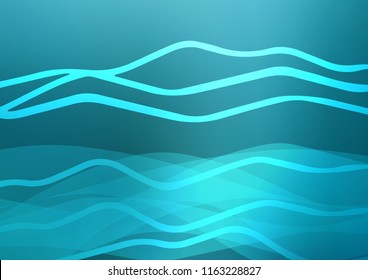 Light BLUE vector cover with long lines. Blurred decorative design in simple style with lines. Best design for your ad, poster, banner.