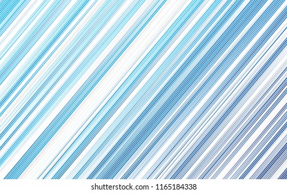 Light BLUE vector cover with long lines. Blurred decorative design in simple style with lines. The pattern can be used as ads, poster, banner for commercial.