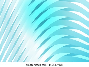 Light BLUE vector cover with long lines. Shining colored illustration with narrow lines. The pattern can be used for busines ad, booklets, leaflets