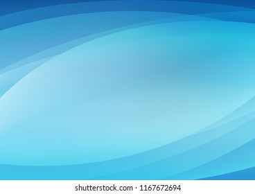 Light BLUE vector cover with long lines. Decorative shining illustration with lines on abstract template. Smart design for your business advert.