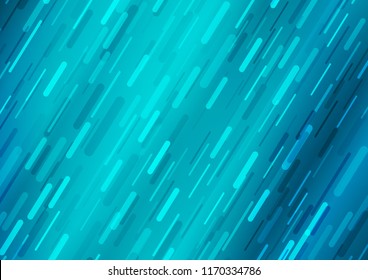 Light BLUE vector cover with long lines. Glitter abstract illustration with colored sticks. The pattern can be used for busines ad, booklets, leaflets