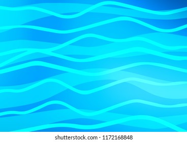 Light BLUE vector cover with long lines. Glitter abstract illustration with colored sticks. The pattern can be used as ads, poster, banner for commercial.