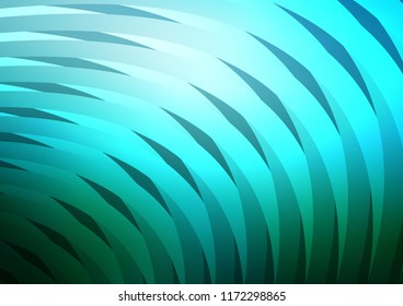 Light BLUE vector cover with long lines. Lines on blurred abstract background with gradient. The pattern can be used for busines ad, booklets, leaflets