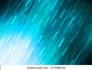 Light BLUE vector cover with long lines. Glitter abstract illustration with colored sticks. Best design for your ad, poster, banner.