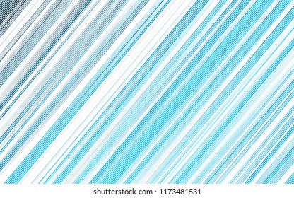 Light BLUE vector cover with long lines. Shining colored illustration with narrow lines. The pattern can be used as ads, poster, banner for commercial.