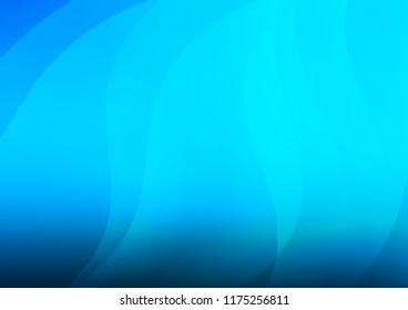 Light BLUE vector cover with long lines. Lines on blurred abstract background with gradient. The pattern can be used for websites.