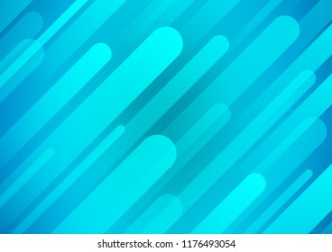 Light BLUE vector cover with long lines. Glitter abstract illustration with colored sticks. The template can be used as a background.