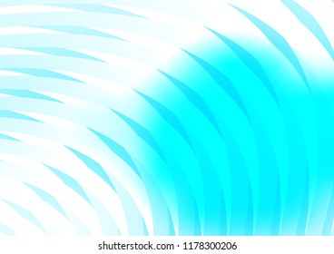 Light BLUE vector cover with long lines. Lines on blurred abstract background with gradient. The pattern can be used for websites.