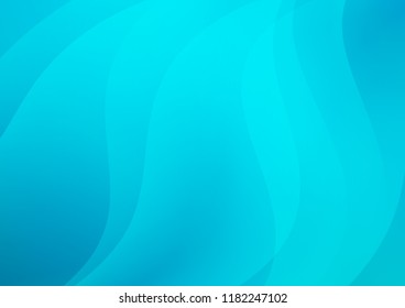 Light BLUE vector cover with long lines. Lines on blurred abstract background with gradient. The pattern can be used as ads, poster, banner for commercial.