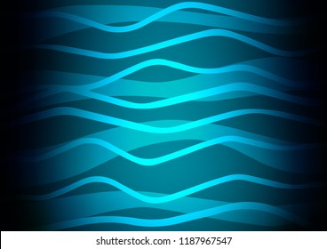 Light BLUE vector cover with long lines. Modern geometrical abstract illustration with staves. The pattern can be used for websites.