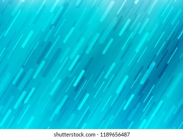 Light BLUE vector cover with long lines. Modern geometrical abstract illustration with staves. The pattern can be used for websites.