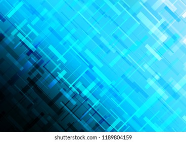 Light BLUE vector cover with long lines. Modern geometrical abstract illustration with staves. The pattern can be used for busines ad, booklets, leaflets