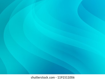 Light BLUE vector cover with long lines. Decorative shining illustration with lines on abstract template. The pattern can be used as ads, poster, banner for commercial.