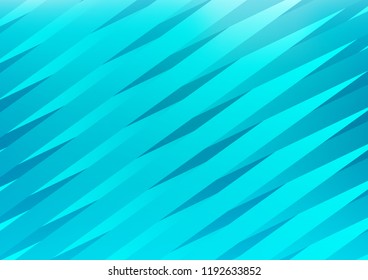 Light BLUE vector cover with long lines. Blurred decorative design in simple style with lines. Smart design for your business advert.