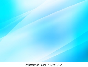 Light BLUE vector cover with long lines. Decorative shining illustration with lines on abstract template. Best design for your ad, poster, banner.