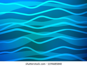Light BLUE vector cover with long lines. Blurred decorative design in simple style with lines. The pattern can be used as ads, poster, banner for commercial.