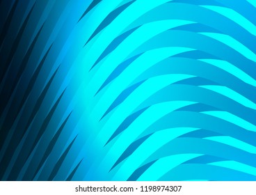 Light BLUE vector cover with long lines. Glitter abstract illustration with colored sticks. The pattern can be used for busines ad, booklets, leaflets