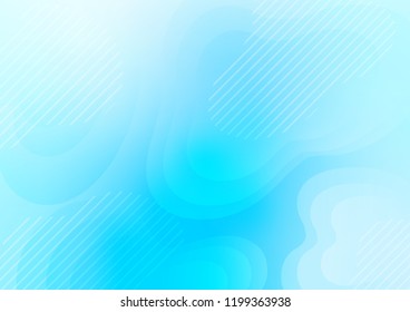 Light BLUE vector cover with long lines. Glitter abstract illustration with colored sticks. The template can be used as a background.