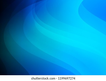 Light BLUE vector cover with long lines. Lines on blurred abstract background with gradient. The pattern can be used for websites.