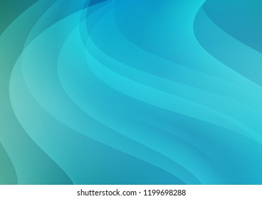 Light BLUE vector cover with long lines. Shining colored illustration with narrow lines. Smart design for your business advert.