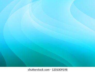 Light BLUE vector cover with long lines. Modern geometrical abstract illustration with staves. The pattern can be used as ads, poster, banner for commercial.
