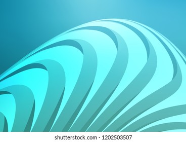 Light BLUE vector cover with long lines. Glitter abstract illustration with colored sticks. The template can be used as a background.