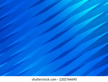 Light BLUE vector cover with long lines. Glitter abstract illustration with colored sticks. The pattern can be used for busines ad, booklets, leaflets