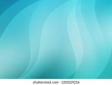 Light BLUE vector cover with long lines. Lines on blurred abstract background with gradient. The pattern can be used as ads, poster, banner for commercial.