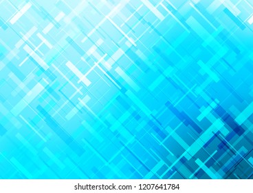 Light BLUE vector cover with long lines. Glitter abstract illustration with colored sticks. Smart design for your business advert.