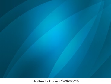 Light BLUE vector cover with long lines. Modern geometrical abstract illustration with staves. The template can be used as a background.