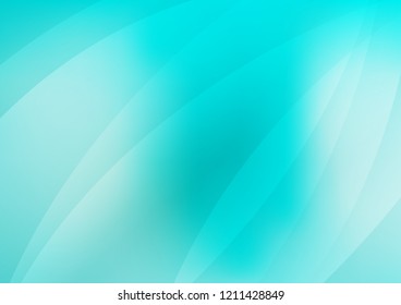 Light BLUE vector cover with long lines. Decorative shining illustration with lines on abstract template. The pattern can be used as ads, poster, banner for commercial.
